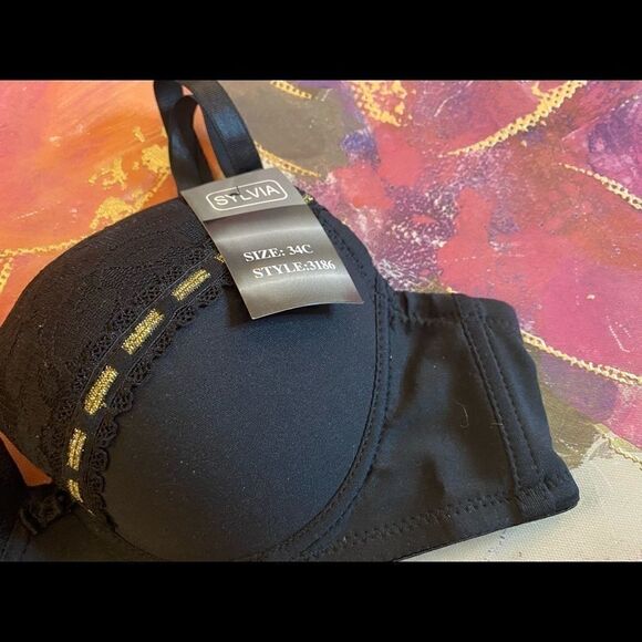 💐Sylvia full cup lace sexy push up Bra 34C - Picture 5 of 9